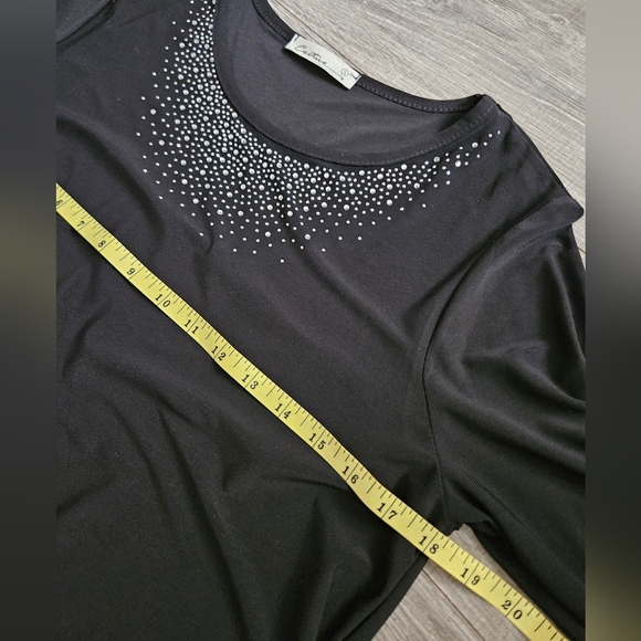 Cactus 2 Two Piece Black Leggings & Long Sleeve Rhinestone Top Lot Small - Picture 10 of 12